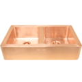 BRUSHED COPPER DOUBLE SINK - DYKE & DEAN