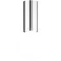 CEILING CYLINDER LAMP CHROME - DYKE & DEAN