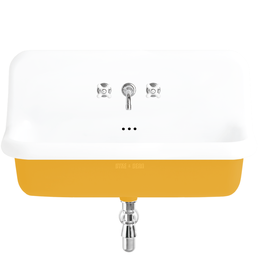 CERAMIC MOUNTED LARGE SINK WHITE - DYKE & DEAN