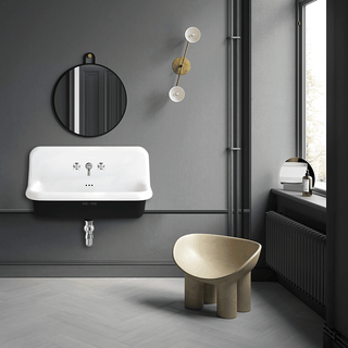 CERAMIC MOUNTED LARGE SINK WHITE - DYKE & DEAN