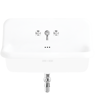 CERAMIC MOUNTED LARGE SINK WHITE - DYKE & DEAN