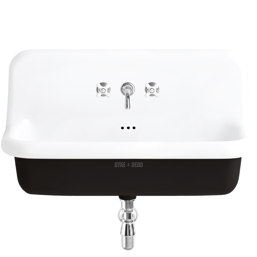 CERAMIC MOUNTED LARGE SINK WHITE - DYKE & DEAN