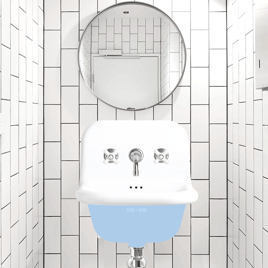 CERAMIC MOUNTED SMALL SINK - DYKE & DEAN