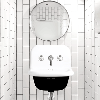 CERAMIC MOUNTED SMALL SINK - DYKE & DEAN