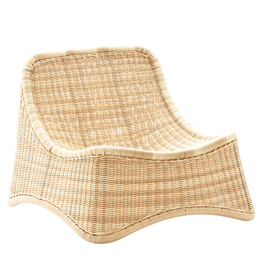 CHILL LOUNGE CHAIR & STOOL RATTAN - LOUNGE CHAIRS - DYKE & DEAN  - Homewares | Lighting | Modern Home Furnishings