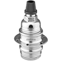 CHROME E14 SMALL SCREW BULB HOLDER - DYKE & DEAN