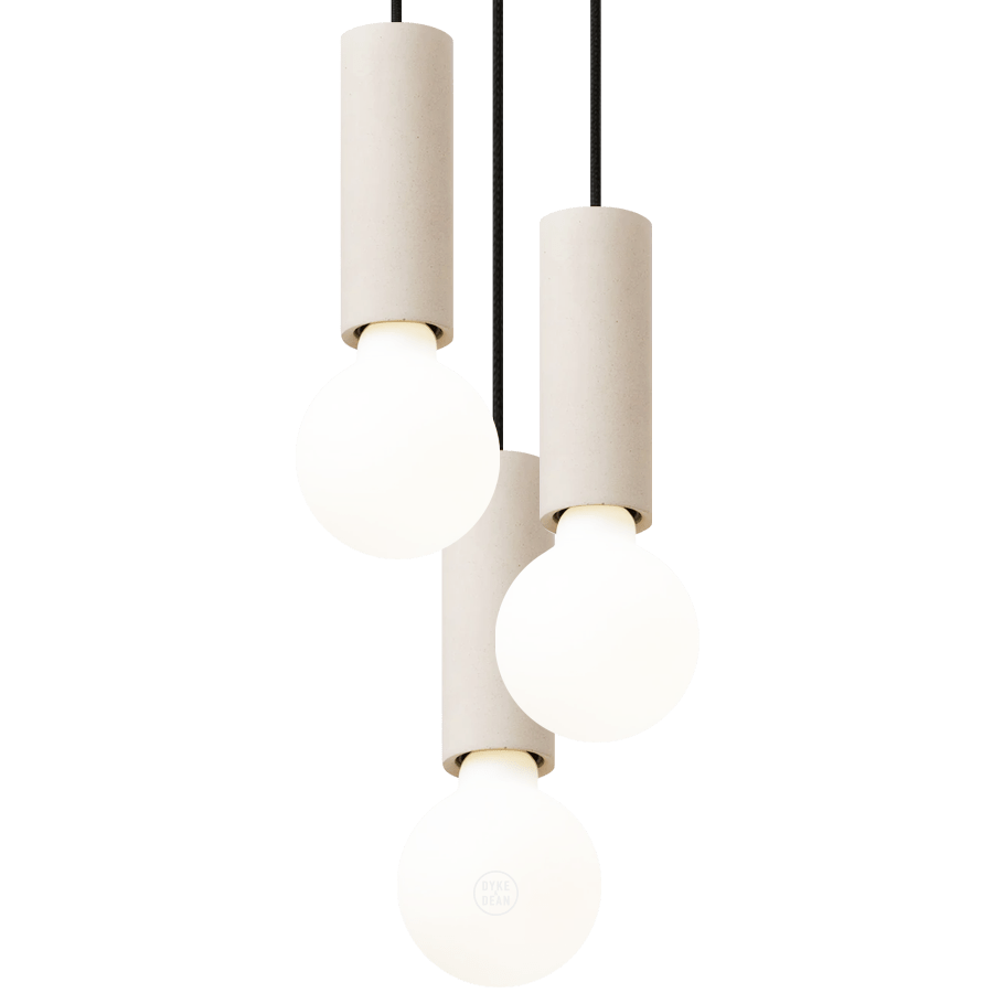 CONCRETE BATON PENDANT TRIO - DYKE & DEAN