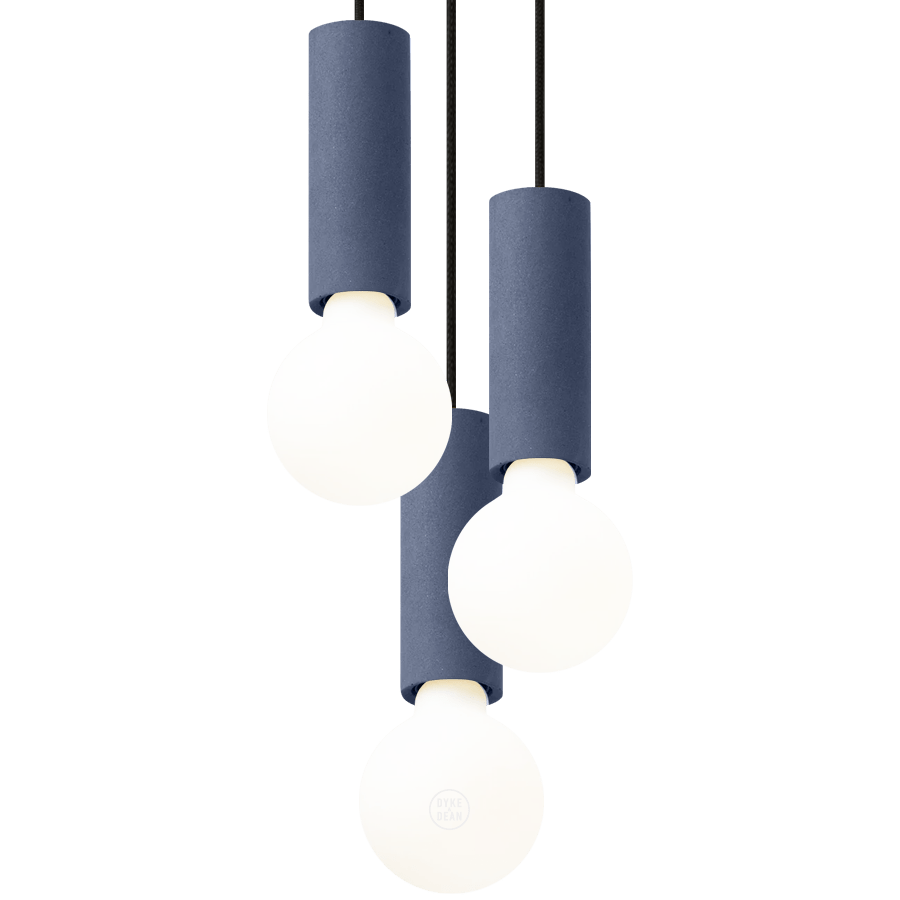 CONCRETE BATON PENDANT TRIO - DYKE & DEAN