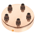 COPPER 5 WAY CEILING ROSE - DYKE & DEAN