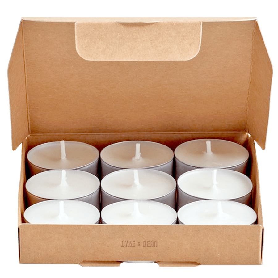 CUCUMBER & BLACK PEPPER TEALIGHT CANDLES - DYKE & DEAN