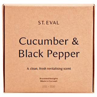 CUCUMBER & BLACK PEPPER TEALIGHT CANDLES - DYKE & DEAN