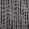 ELEPHANT GREY TWISTED FABRIC CABLE - DYKE & DEAN