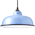 ENAMEL BLUE NECK VENT SHADE - DYKE & DEAN