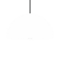 HEMISPHERE DOME PENDANT LIGHT WHITE 400MM - DYKE & DEAN