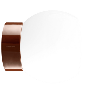 IFO ELECTRIC CERAMIC REAR WIRED WALL LIGHT BROWN - DYKE & DEAN