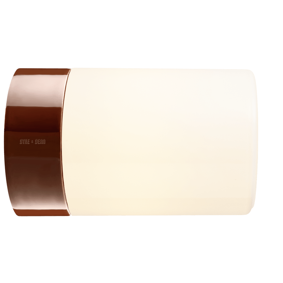 IFO ELECTRIC CERAMIC REAR WIRED WALL LIGHT BROWN - DYKE & DEAN