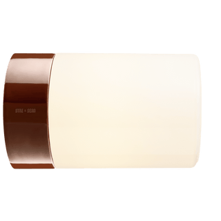 IFO ELECTRIC CERAMIC REAR WIRED WALL LIGHT BROWN - DYKE & DEAN