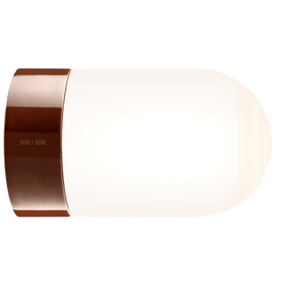 IFO ELECTRIC CERAMIC REAR WIRED WALL LIGHT BROWN - DYKE & DEAN