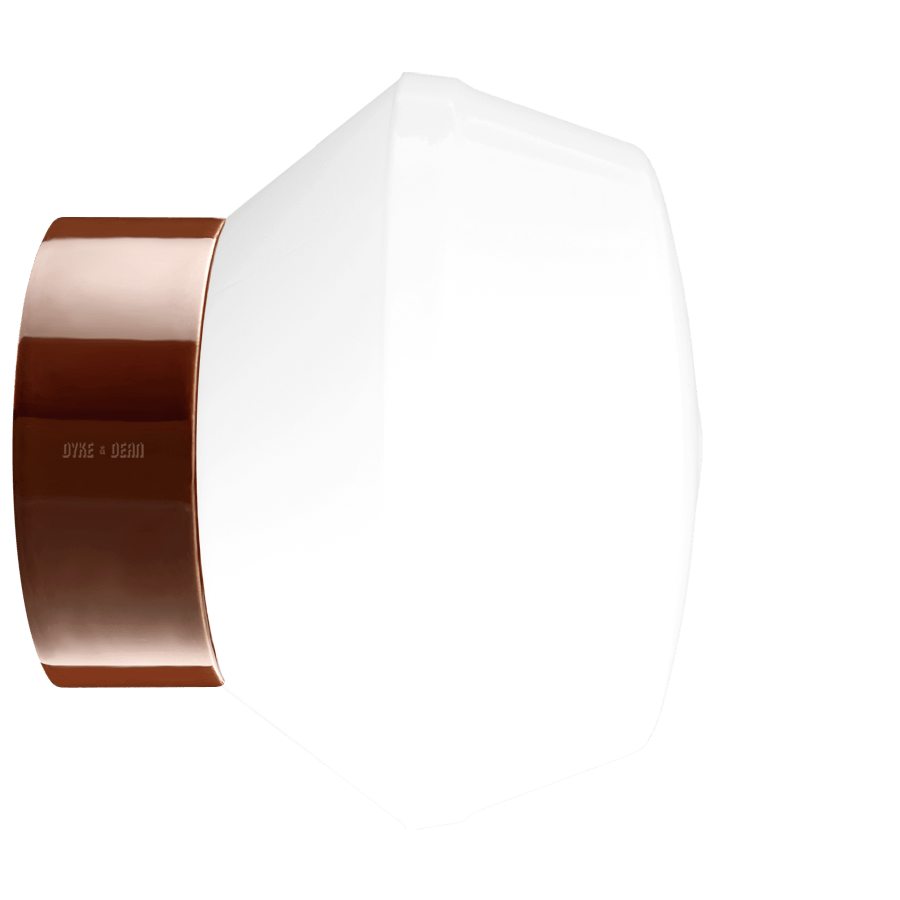 IFO ELECTRIC CERAMIC REAR WIRED WALL LIGHT BROWN - DYKE & DEAN