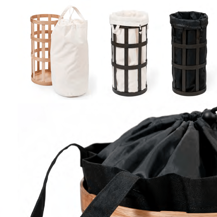 LAUNDRY BASKET DARK OAK - DYKE & DEAN