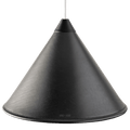 LEATHER CONE LAMP BLACK - DYKE & DEAN