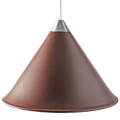 LEATHER CONE LAMP CHOCOLATE - DYKE & DEAN