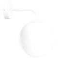 MASTER WALL ARM GLOBE LAMP WHITE - DYKE & DEAN