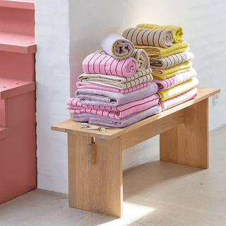 NARAM BATH TOWELS BABY PINK & SKI PATROL - DYKE & DEAN