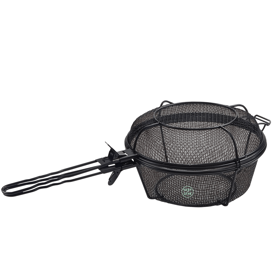 NON STICK DUAL SKILLET/ SHAKER BASKET - DYKE & DEAN