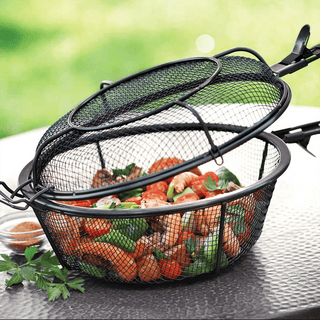 NON STICK DUAL SKILLET/ SHAKER BASKET - DYKE & DEAN