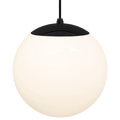 OPAL GLOBE PENDANT BLACK 300mm - DYKE & DEAN