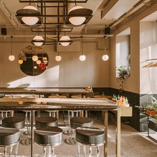 OPAL GLOBE PENDANT BLACK 500mm - DYKE & DEAN