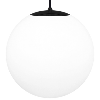 OPAL GLOBE PENDANT BLACK 500mm - DYKE & DEAN