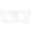 PORCELAIN 2V HOOK PLATE WHITE - DYKE & DEAN
