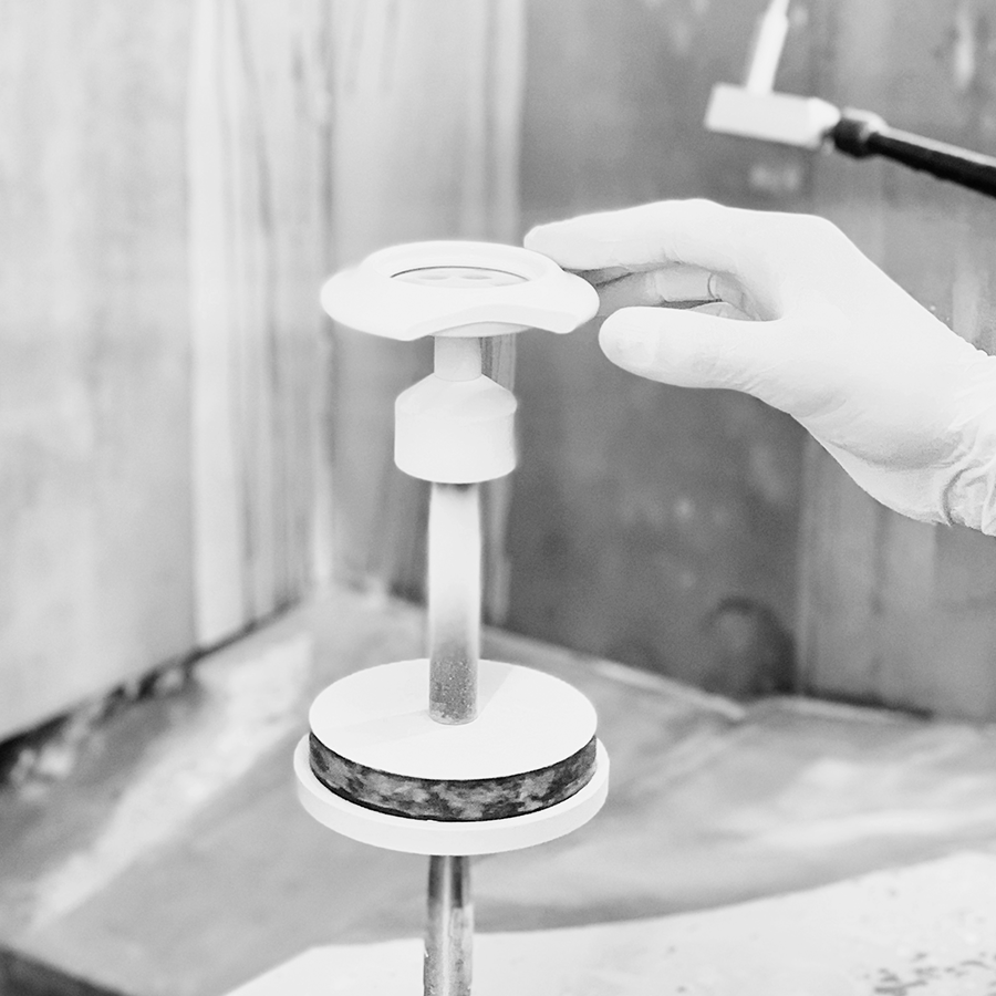 PORCELAIN WALL CABLE GLAND SOCKET GREY GREEN - DYKE & DEAN