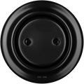 PORCELAIN WALL END PLUG SOCKET MATT BLACK - DYKE & DEAN
