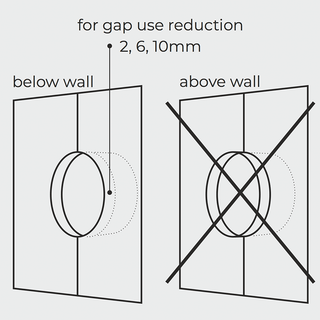PORCELAIN WALL LIGHT SWITCH BLACK ROTARY - DYKE & DEAN