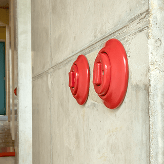 PORCELAIN WALL LIGHT SWITCH BLACK ROTARY - DYKE & DEAN