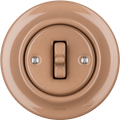 PORCELAIN WALL LIGHT SWITCH DERMA TOGGLE - DYKE & DEAN