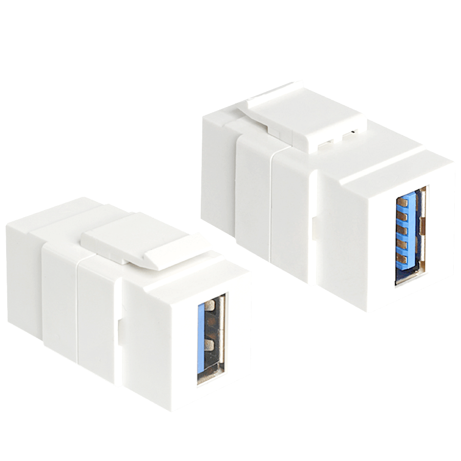 PORCELAIN WALL SOCKET BLACK PC/USB - DYKE & DEAN