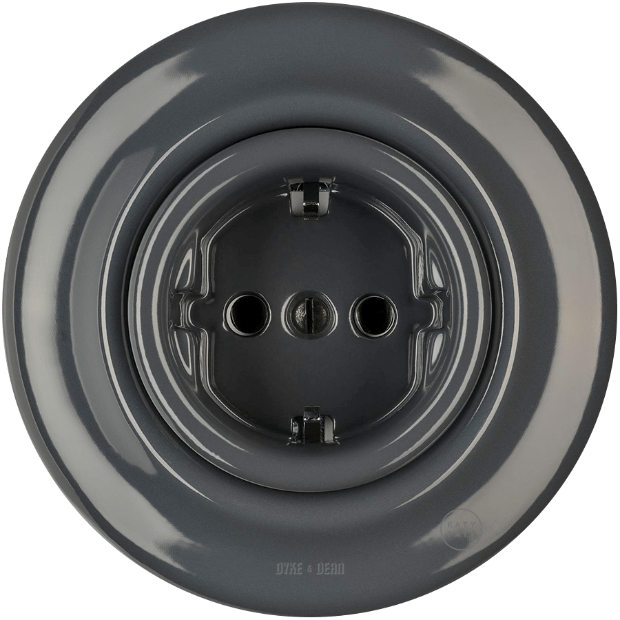 PORCELAIN WALL SOCKET DARK GREY SCHUKO - DYKE & DEAN