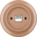 Derma porcelain flush USB wall charger by Katy Paty