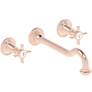 WALL MOUNTED SPOUT DROP CROSS TAPS - DYKE & DEAN