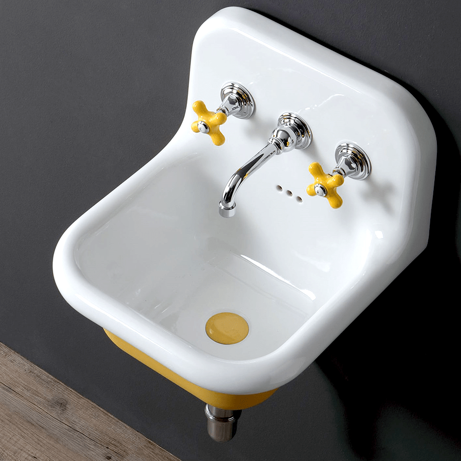 WALL MOUNTED SPOUT VICTORIAN TAPS - DYKE & DEAN