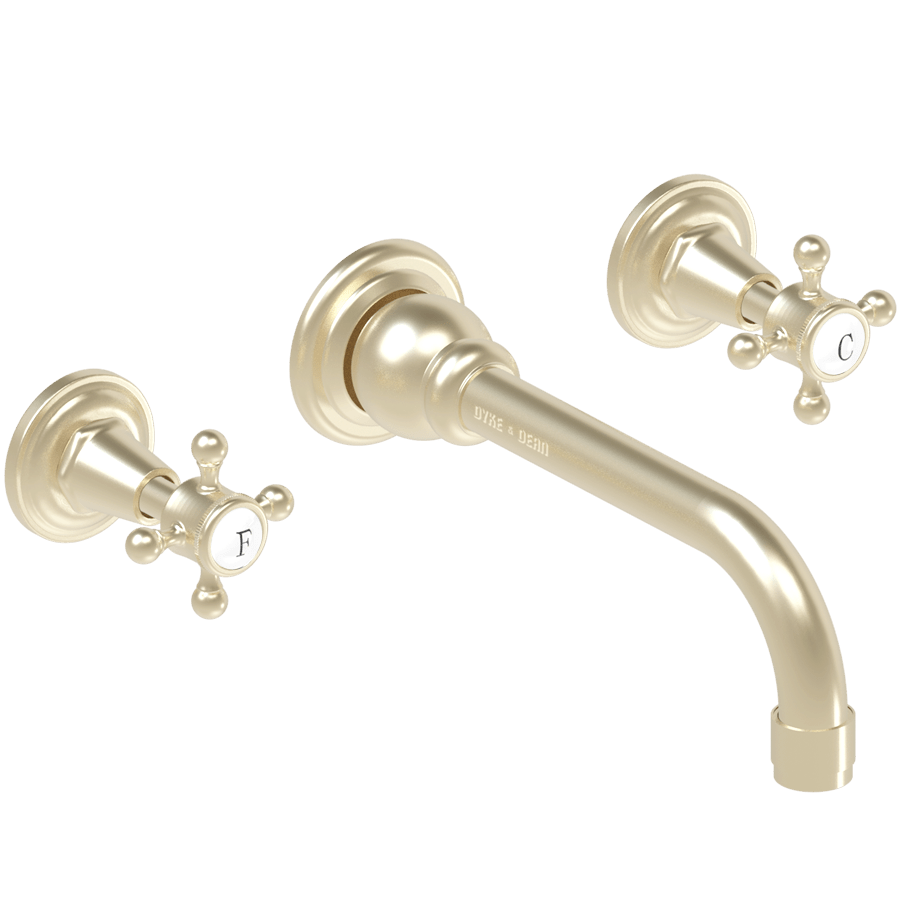 WALL MOUNTED SPOUT VICTORIAN TAPS - DYKE & DEAN