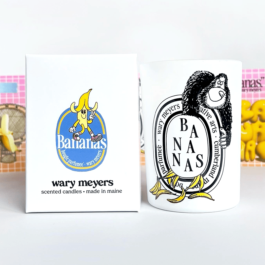 WARY MEYERS BANANAS CANDLE - DYKE & DEAN