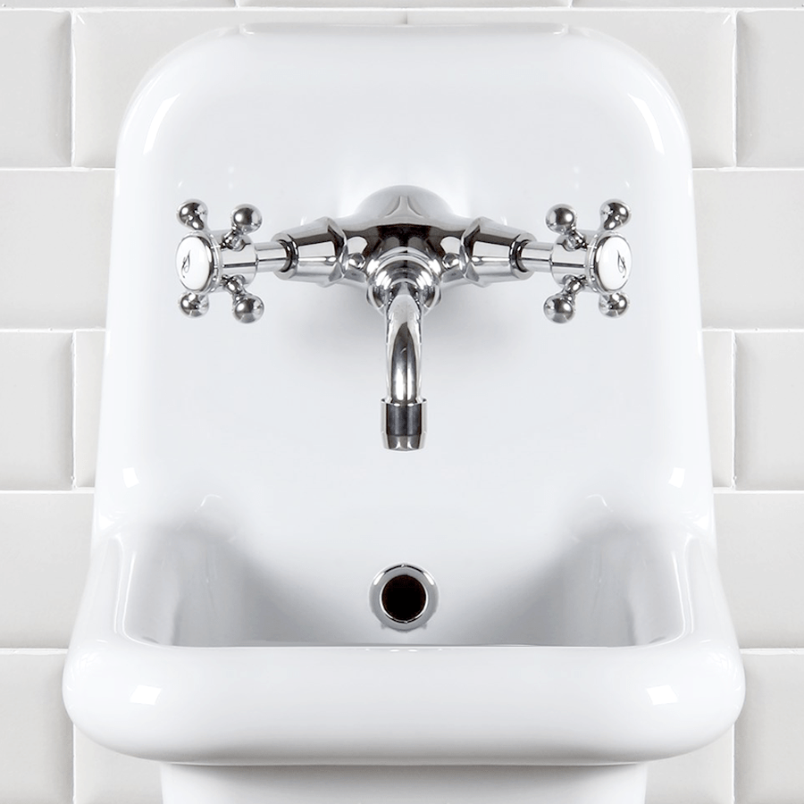 WASH BASIN CROSS HANDLE TAPS - DYKE & DEAN