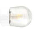 WHITE CERAMIC REARWIRED WALL LAMPS - DYKE & DEAN
