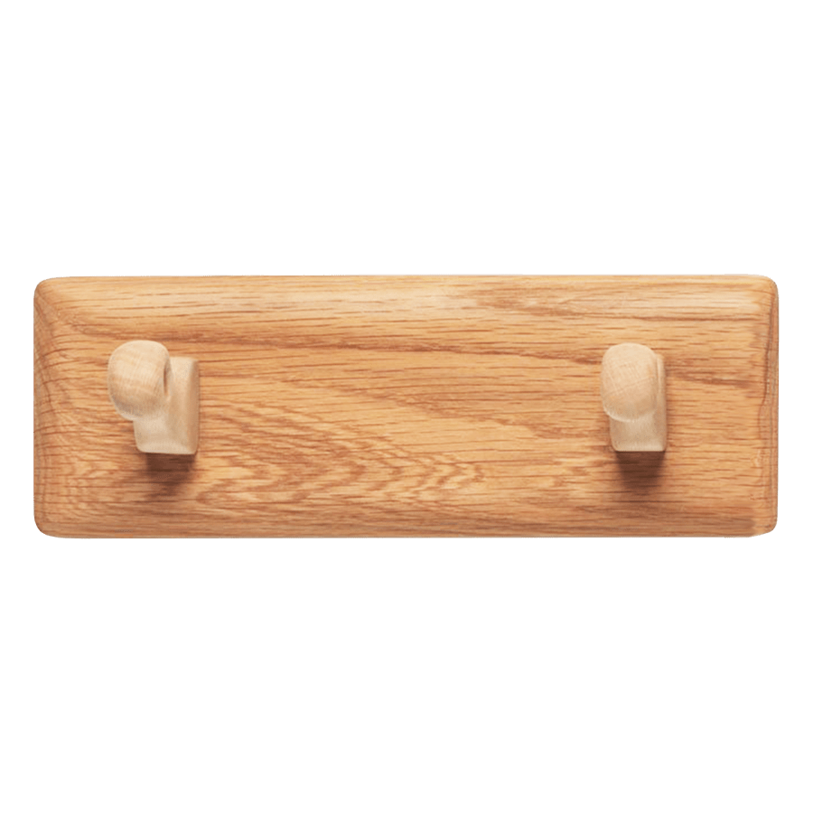 WOODEN COAT RACK 2 PEG - DYKE & DEAN